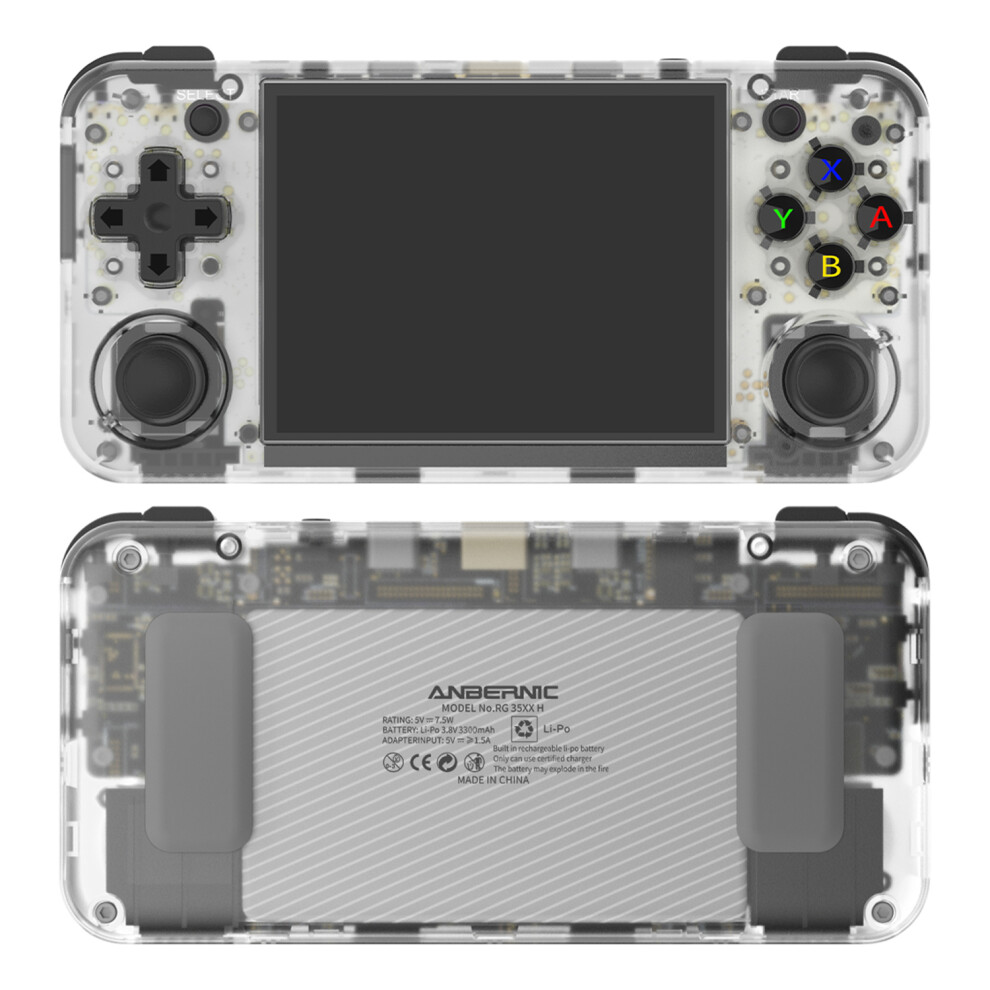 (Transparent ) Game Console Rg35xx H 64Gb Handheld Game Console 3 White 6914275226017