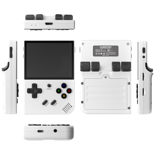 (White) Game console RG35XX Plus Retro Mini Handheld Game 1