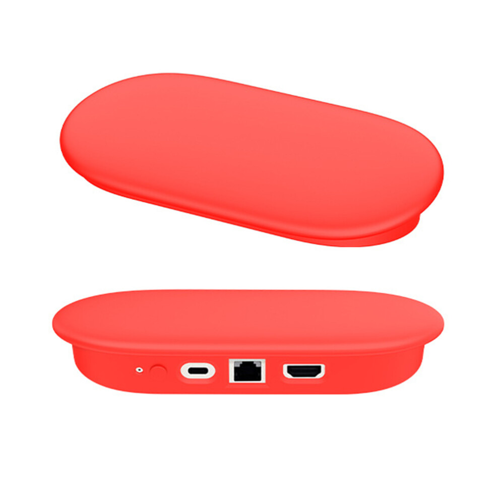(Red) For Google Tv Streamer 4K Silicone Protective Case Red 6914277269579