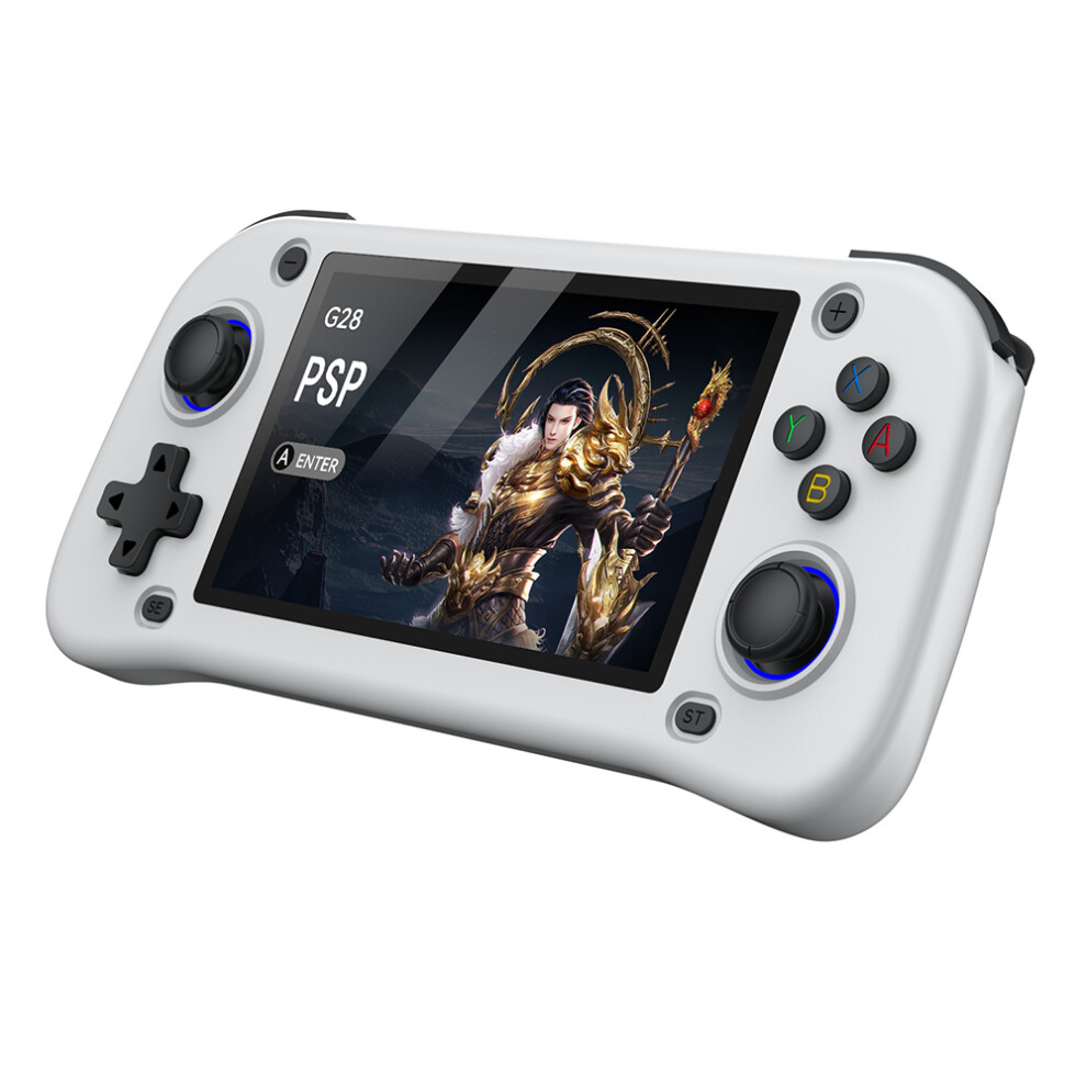 (White) Game Console G28 64G Handheld Game Console 4.3 Inc White 6914279615527