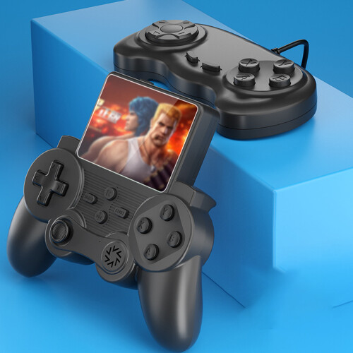 (Black) Game console Q20 Handheld Game Console Retro Mini