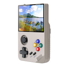 (Grey) Game console M19 3.5-inch IPS Screen Retro Handhel