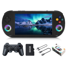 (Black) Game console M22 64G Handheld Game Console Retro H