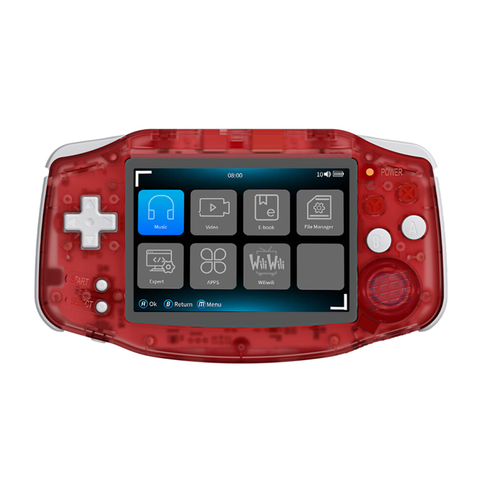 (Red) Game Console Rg 34Xx 3.4 Inch Ips Screen Linux Sys Red 6914276995936