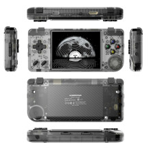 (Transparent Black) Game console RG28XX 32G + 64G Handheld Retro Arcad