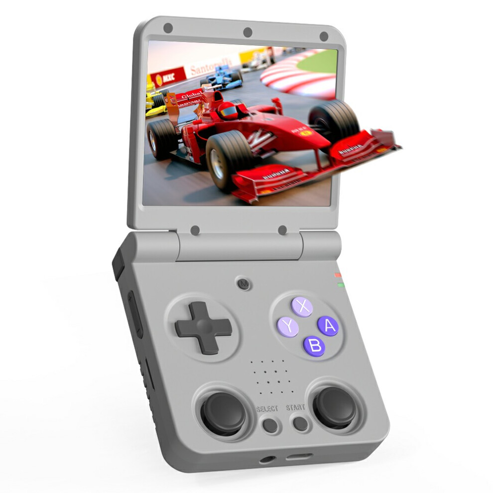 (Grey) Game Console Miyoo Flipv2 Handheld Flip Game Conso Grey 6914279602176
