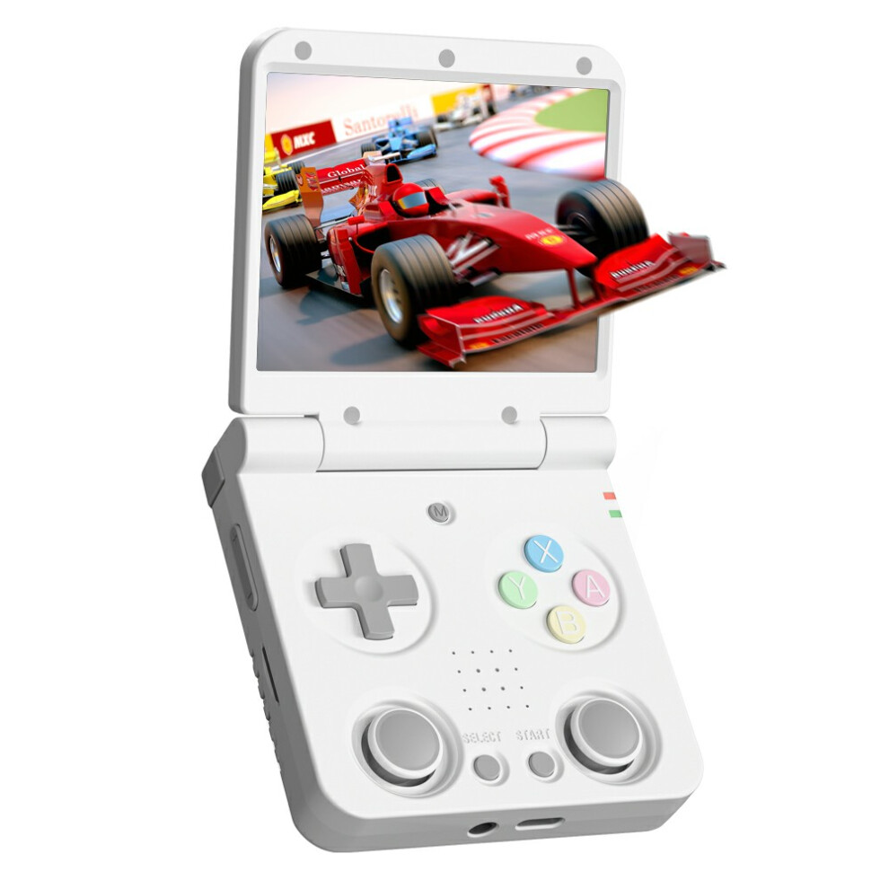 (White) Game Console Miyoo Flipv2 Handheld Flip Game Conso White 6914274629604