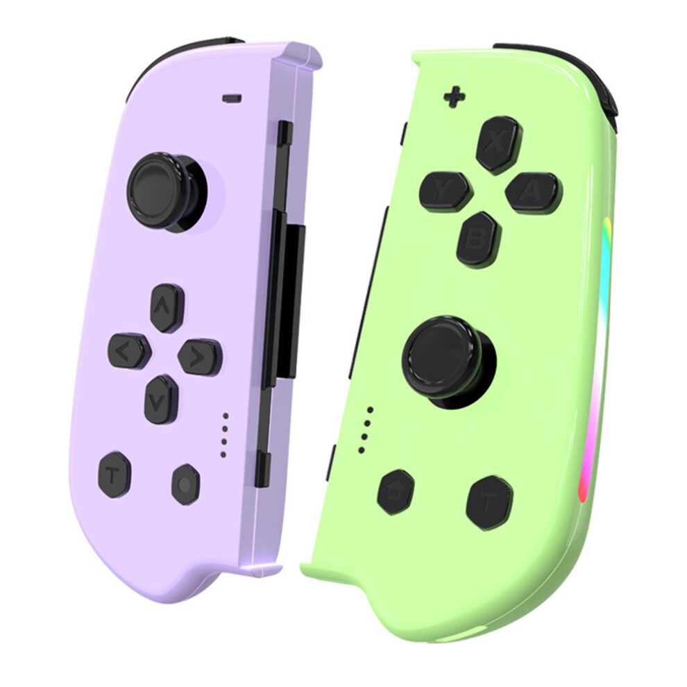 (Purplegreen) Game Controller Ns055 1 Pair For Nintendo Switch W 6914273519647