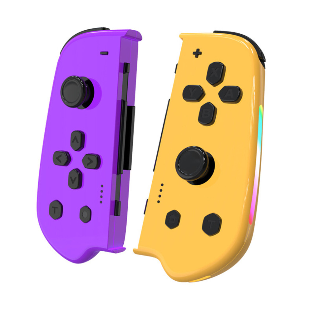 (Purpleyellow) Game Controller Ns055 1 Pair For Nintendo Switch W 6914271149495