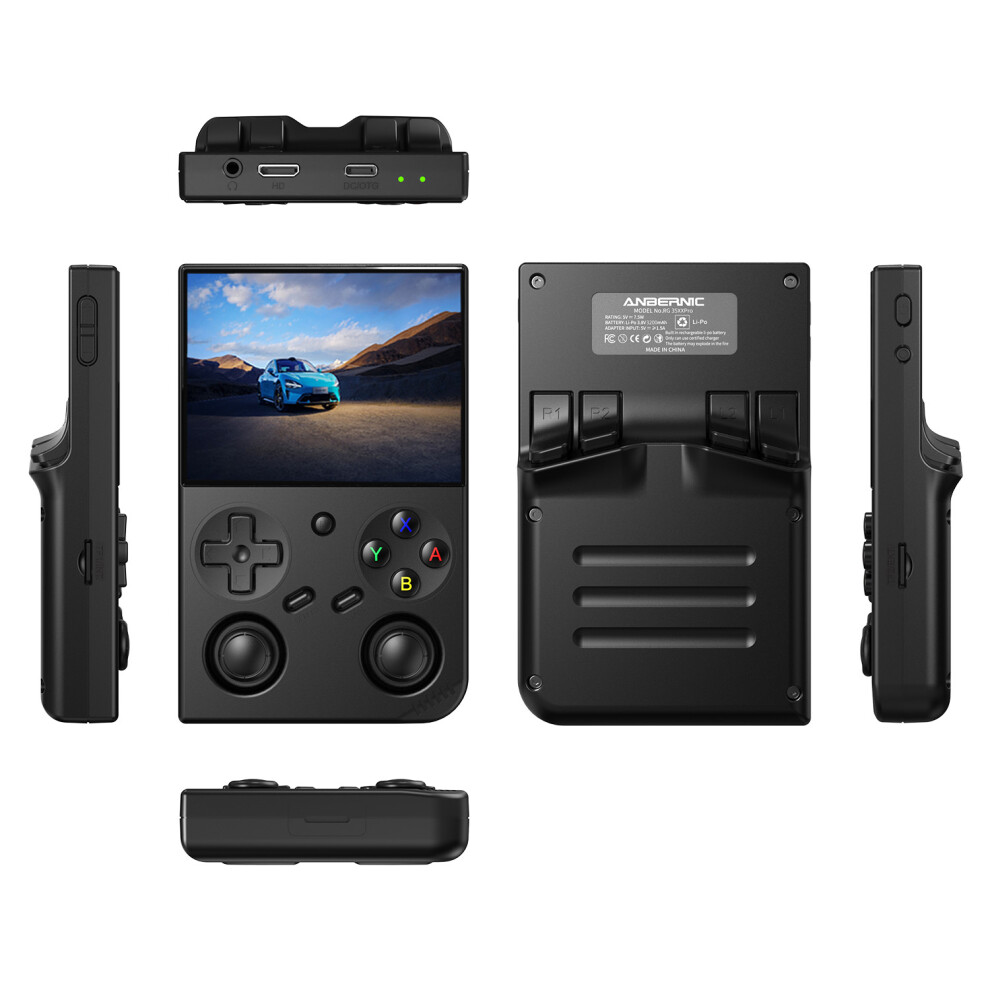 (Black) Game Console Rg35xx Pro 64Gb Handheld Game Console Black 6914279138606