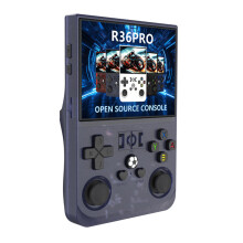 (Transparent Grey) Game console R36 PRO 128G Retro 3.5 Inch Screen Ha