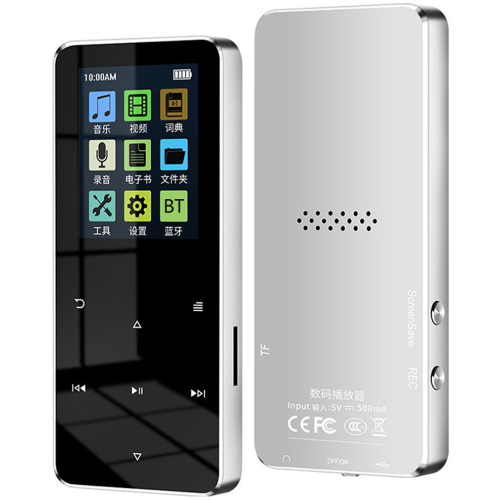 (Silver) S308 32Gb Tf Card Touch Screen Mp3 Sound Recorder Silver 6914279883674