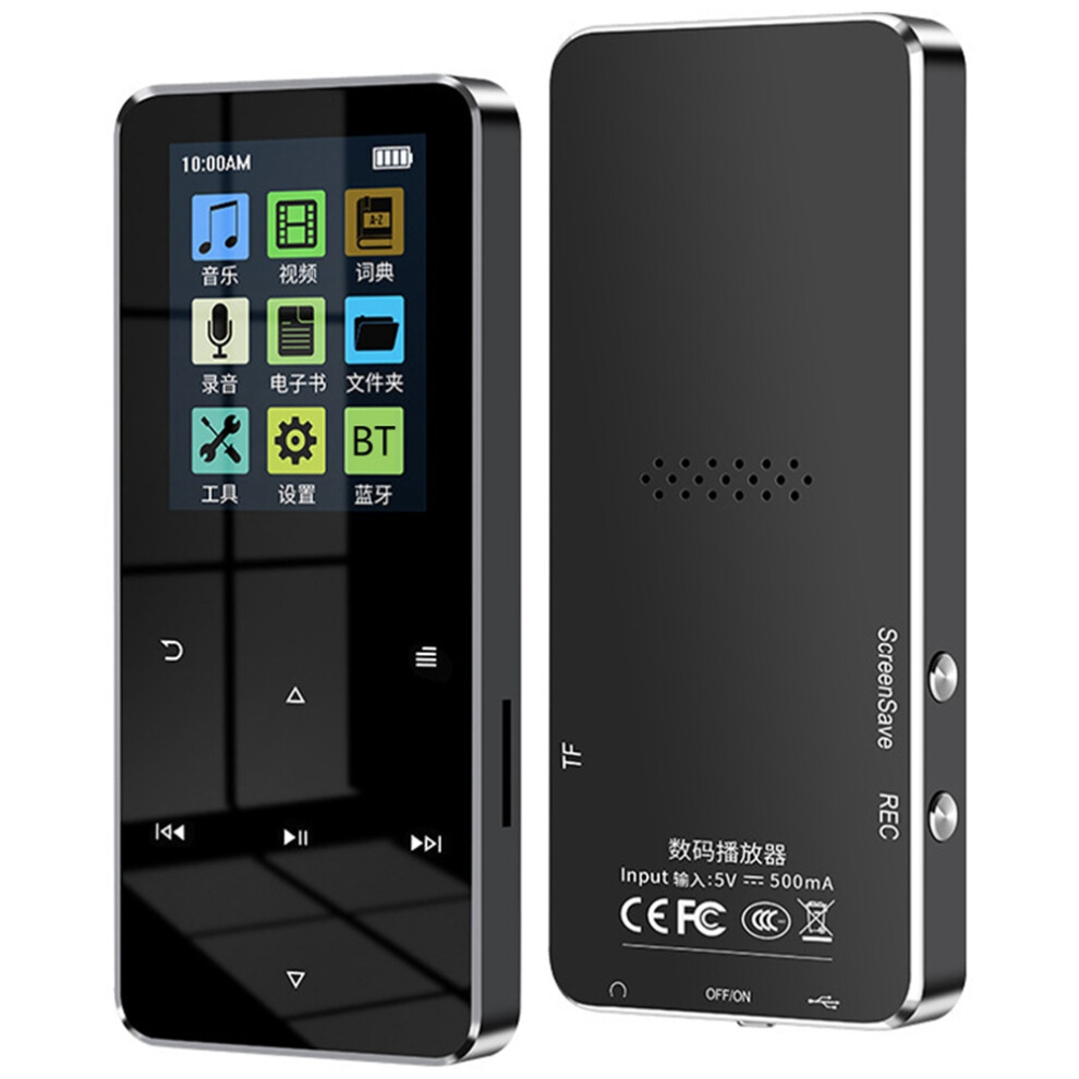 (Black) S308 32Gb Tf Card Touch Screen Mp3 Sound Recorder Black 6914275595236