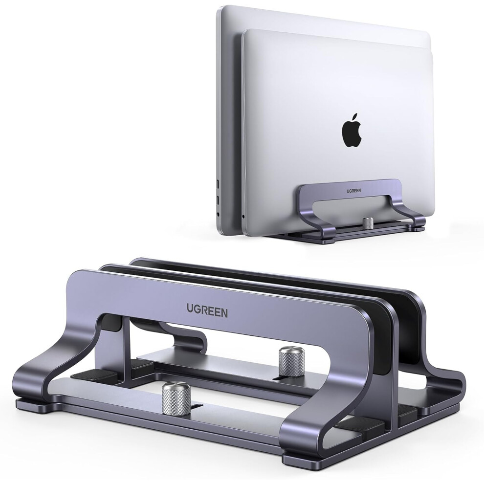 Ugreen Vertical Laptop Stand For Desk Dual Slot Laptop Stand Holder Adjustable D 52180682