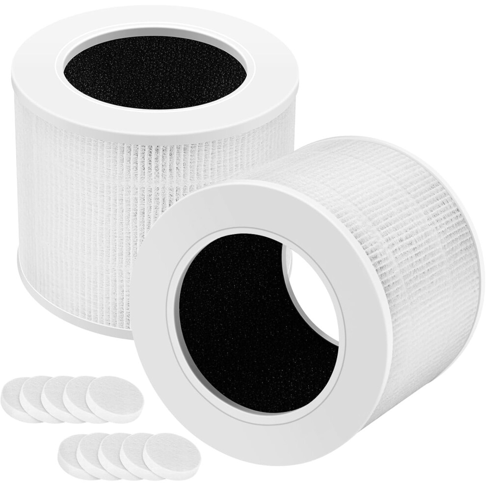 2 Pack Core Mini Replacement Filter Compatible with LEVOIT Core Mini Air Purifie