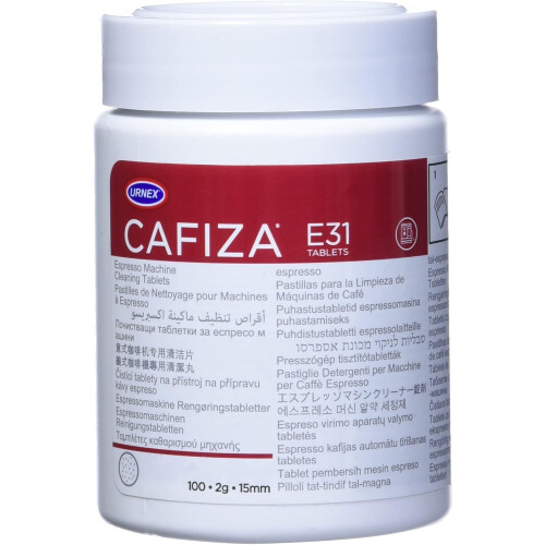 Urnex Cafiza Espresso Machine Cleaning Tablets, Pack of 100