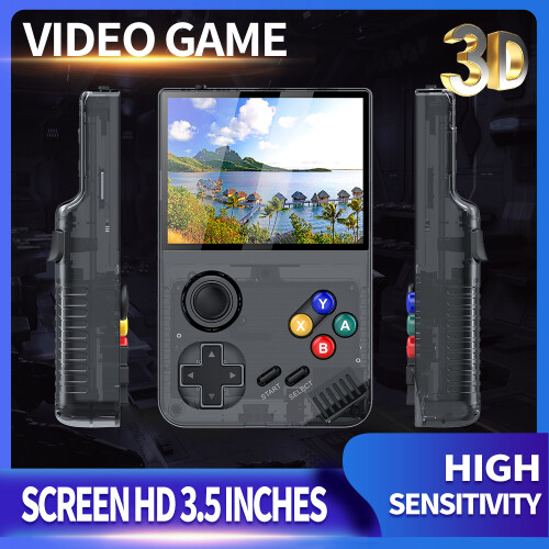 (White) Game console M19 3.5-inch IPS Screen Retro Handhel 1