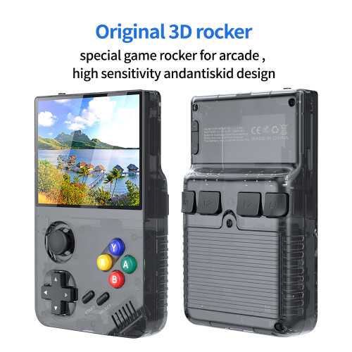 (White) Game console M19 3.5-inch IPS Screen Retro Handhel 2