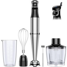 Hand Blender, Soft Start Variable Speed 5 In 1 Stick Blenders For Kitchen 1100w