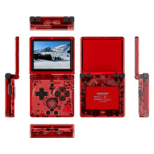 (Transparent Red) Game console RG35XXSP 32G + 64G Retro Handheld Gam