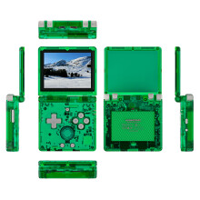 (Transparent Green) Game console RG35XXSP 32G + 64G Retro Handheld Gam