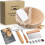 Jeensley Boxed Sourdough Starter Kit Bread Proofing Basket with Leaflet Round Ba 1