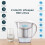 Fluoride Water filter Pitcher 3.5L – Removes Fluoride, Lead, Microplastics, PFOA 3