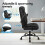 ELFORDSON ELFORDSON Massage Office Chair High-back Work Swivel PU Leather 5