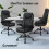 ELFORDSON ELFORDSON Massage Office Chair High-back Work Swivel PU Leather 10