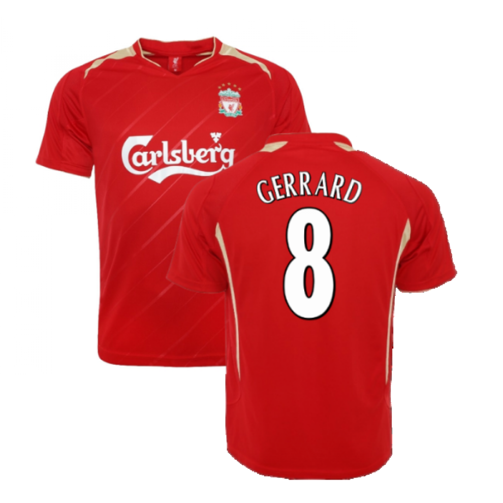 Liverpool Fc (L) 2005-2006 Liverpool Home Cl Retro Shirt (Gerrard 8)
