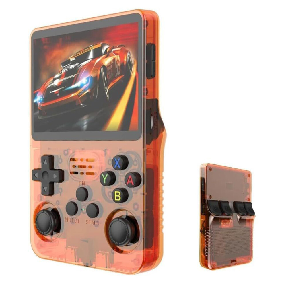 (Orange) Game Console R36s Open Source Handheld Game Consol Orange 6914274529744