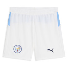 (LB) 2025-2026 Man City Home Shorts (White) - Kids
