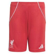 (LB) 2025-2026 Liverpool Home Shorts (Red) - Kids