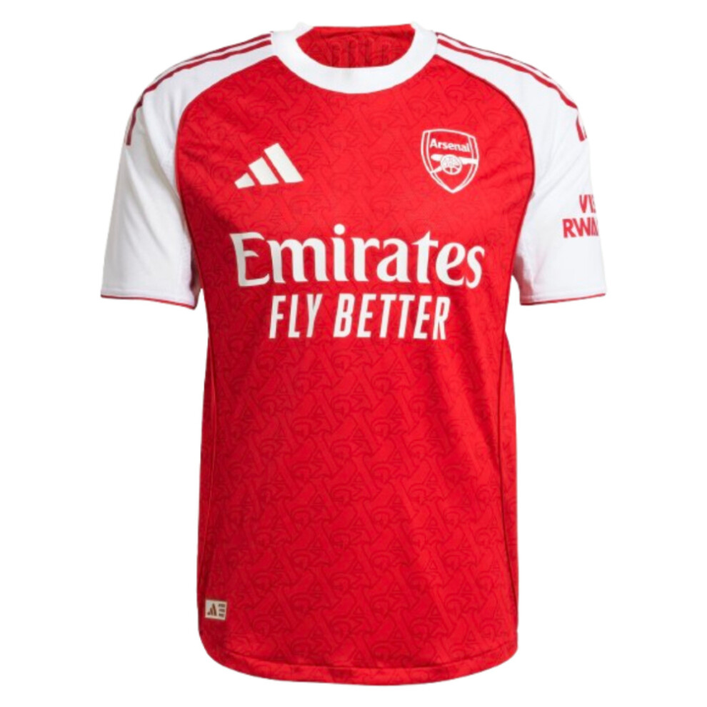 Adidas (S) 2025-2026 Arsenal Authentic Home Shirt Red