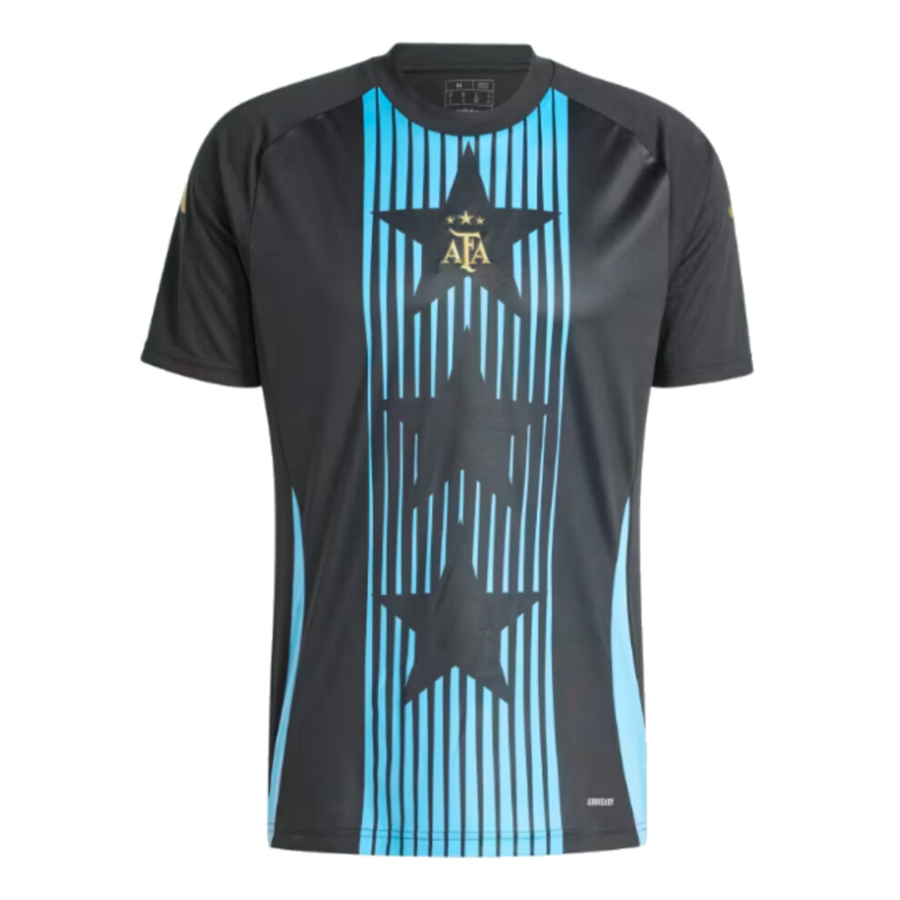 Adidas (S) 2024-2025 Argentina Pre-Match Shirt (Black) Black