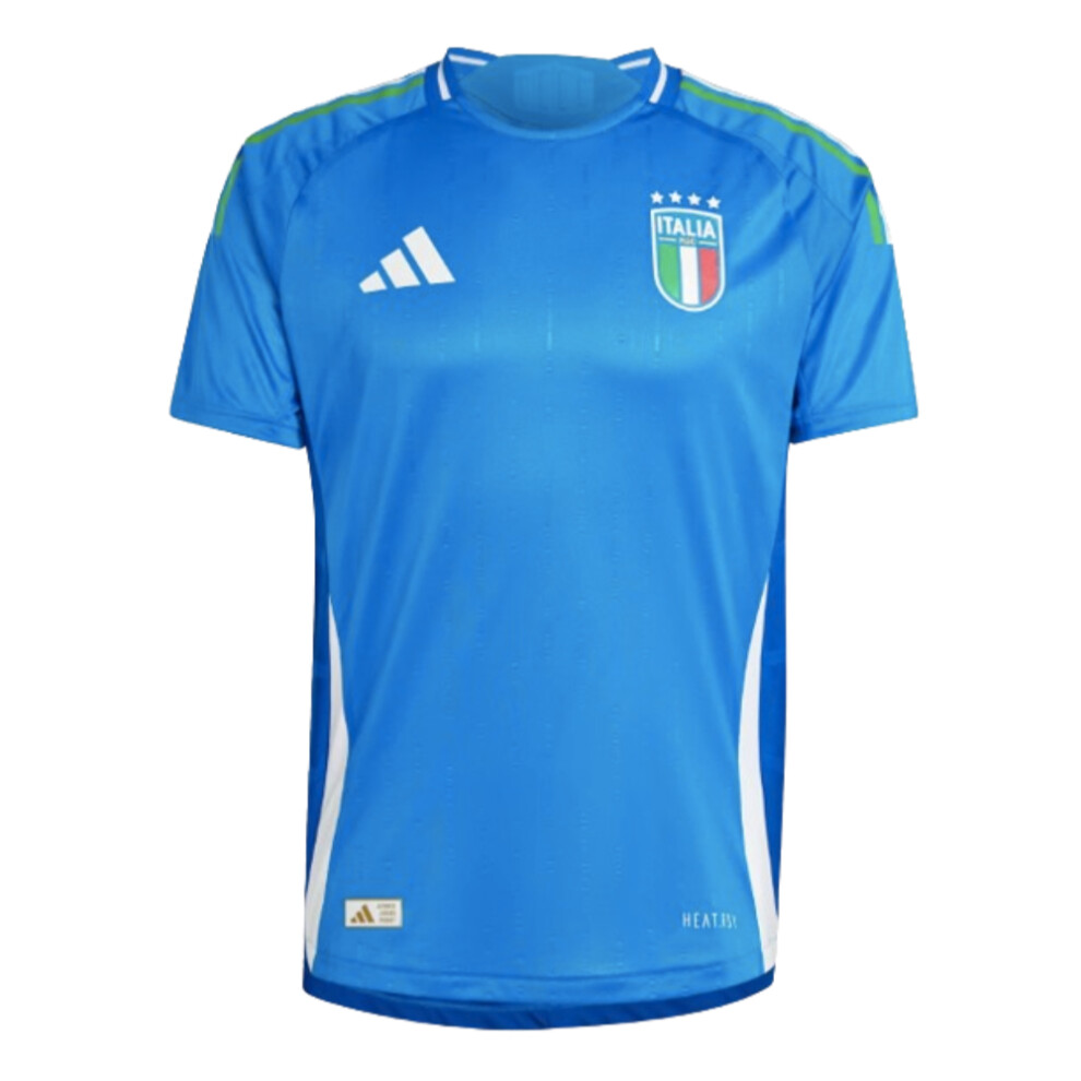 Adidas (M) 2024-2025 Italy Authentic Home Shirt Blue