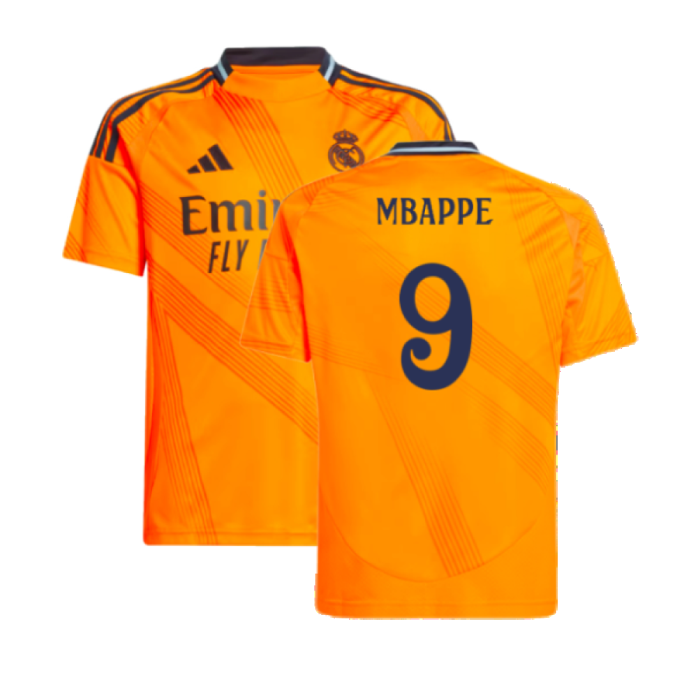 Adidas (Mb) 2024-2025 Real Madrid Away Shirt (Kids) (Mbappe 9)