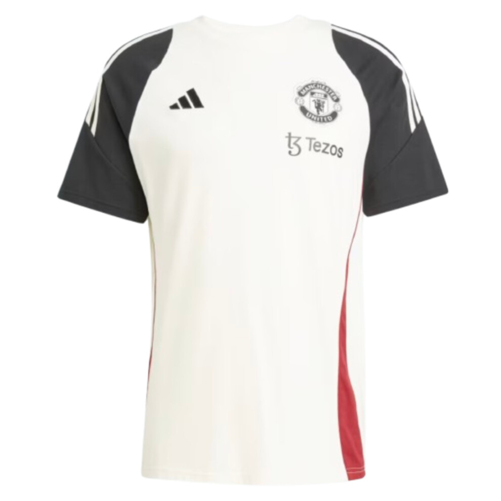 Adidas (Xxl) 2024-2025 Man Utd Training Tee (Off ) White