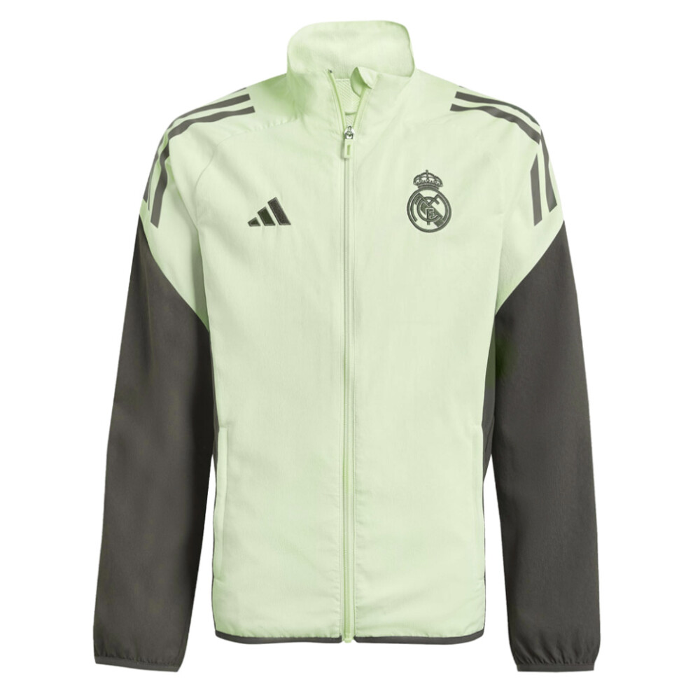 Adidas (Lb) 2025-2026 Real Madrid Presentation Jacket (Almost Lime) - Kids Green