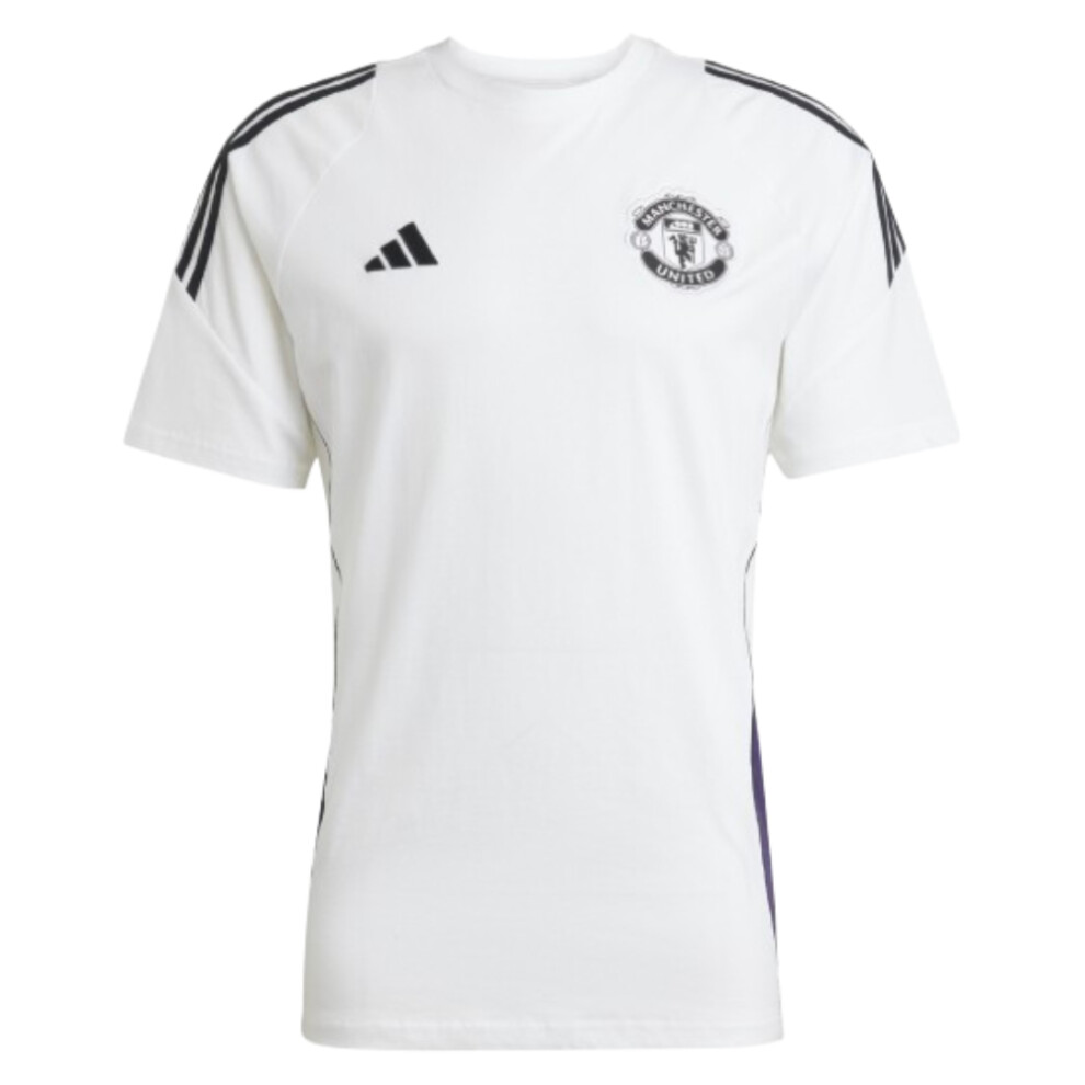 Adidas (Xs) 2025-2026 Man Utd Training Tee (White) White