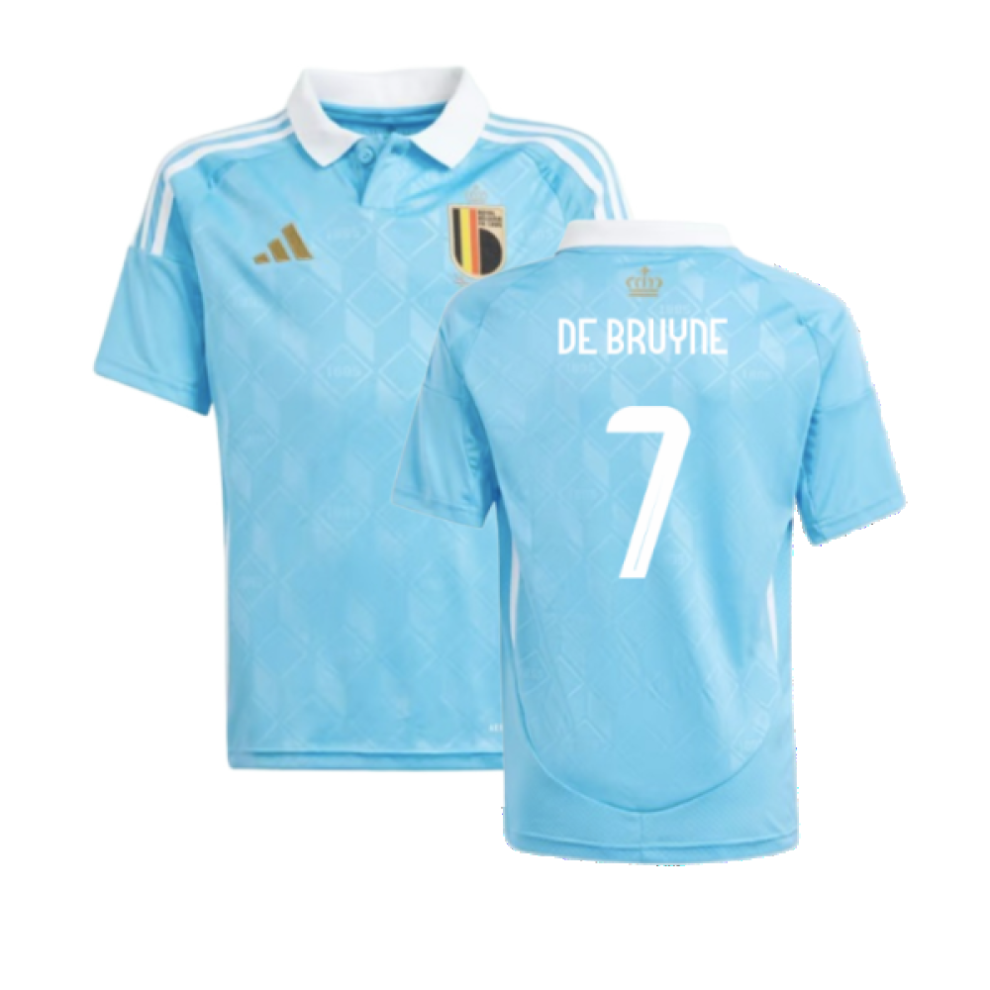 Adidas (Sb) 2024-2025 Belgium Away Shirt (Kids) (De Bruyne 7)