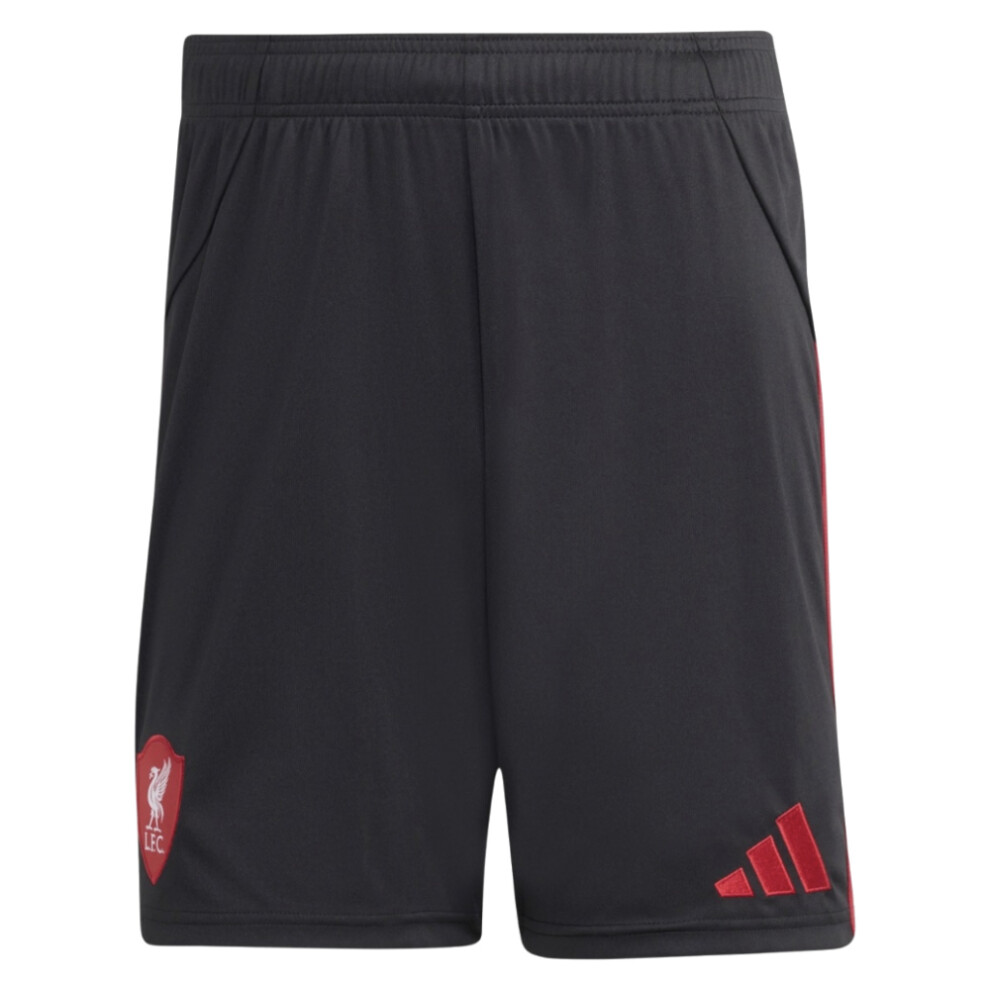 Adidas (Xlb) 2025-2026 Liverpool Away Shorts (Black) - Kids Black