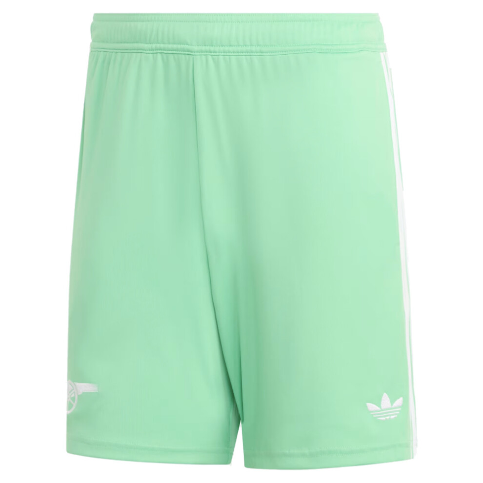 Adidas (S) 2025-2026 Arsenal Third Goalkeeper Shorts (Green)