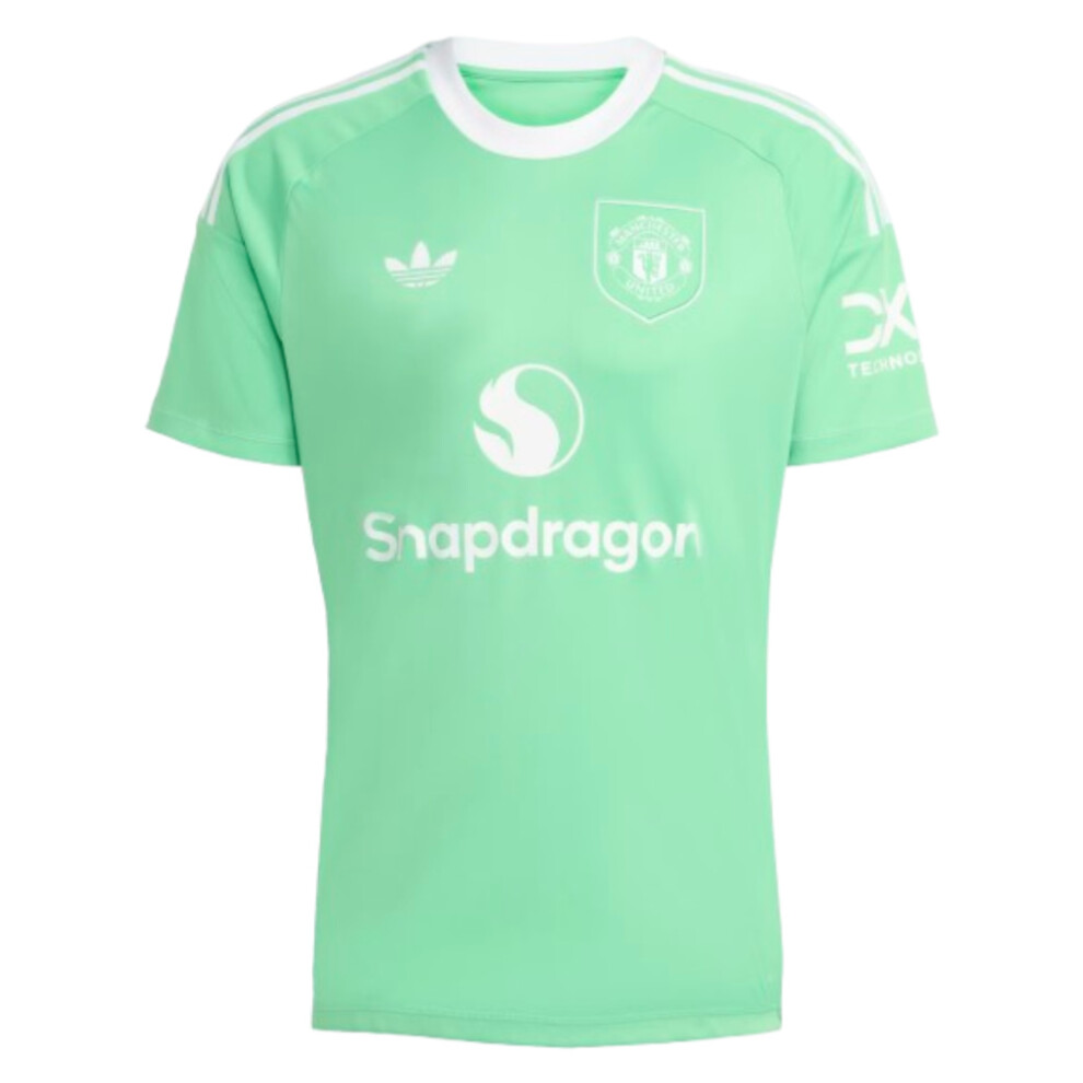 Adidas (Xs) 2025-2026 Man Utd Third Goalkeeper Shirt (Green) Green