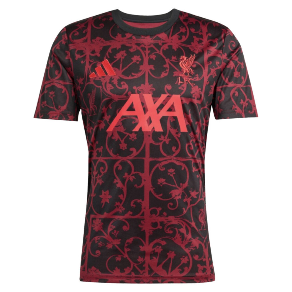 Adidas (Xs) 2025-2026 Liverpool Pre-Match Shirt (Black) Black