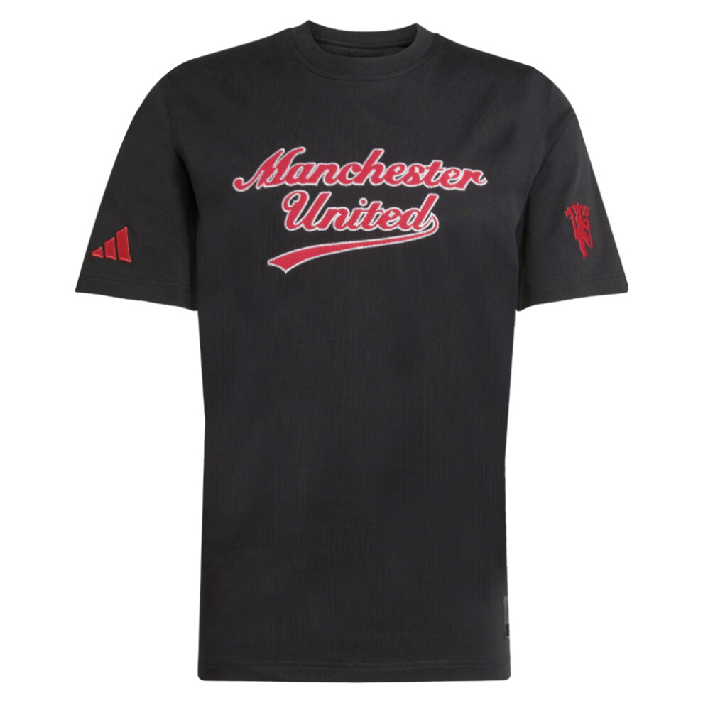 Adidas (3Xl) 2025-2026 Man Utd Us Tee (Black) Black