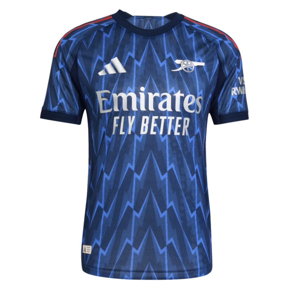 Adidas (S) 2025-2026 Arsenal Authentic Away Shirt Blue