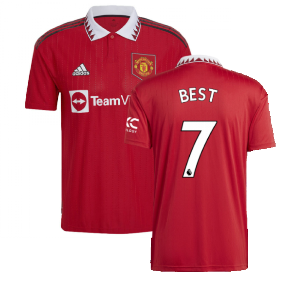 Adidas (Xxl) 2022-2023 Man Utd Home Shirt (Best 7) Blue