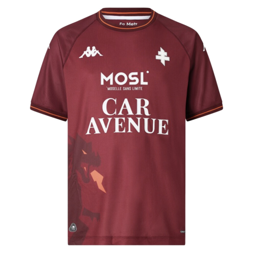 Kappa (Xl) 2025-2026 Fc Metz Home Shirt Brown