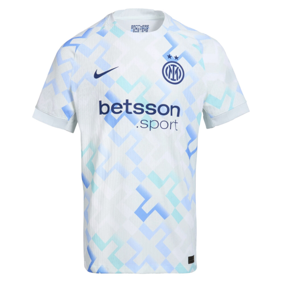 Nike (S) 2025-2026 Inter Milan Authentic Away Shirt Men's White Small